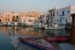 Paros Island Harbour in Greece