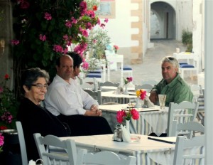 Taverna in Patmos Island Greece