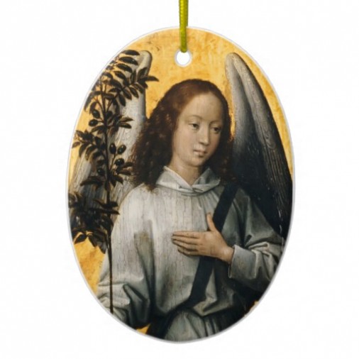 Hans Memling's Angel with Olive Branch