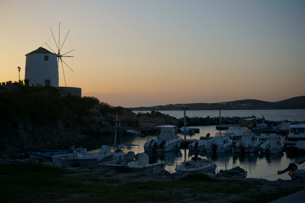 Windmill in the sunset - Paros, Parikia